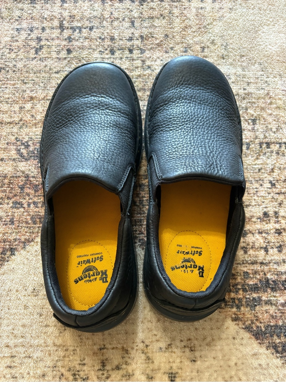Dr. Martens Airway Boyle Men’s Grizzly Leather Slip On Softwair Shoes Size 11 - Picture 4 of 7